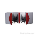 Soundproof Meeting Pods fabric high back hexagon soundproof private chatting sofa Manufactory